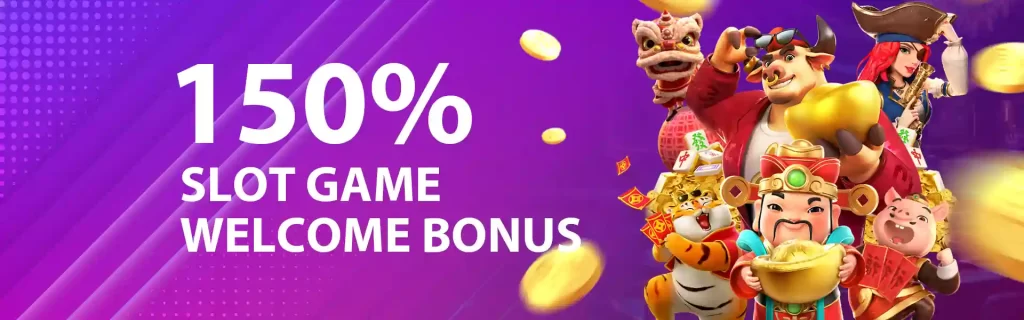 150% slot welcome bonus